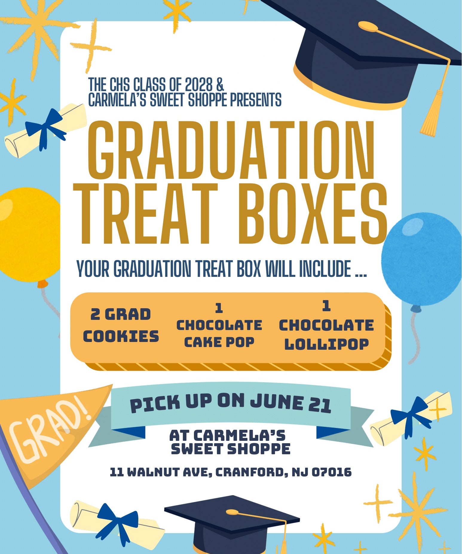 Graduation Treat Boxes