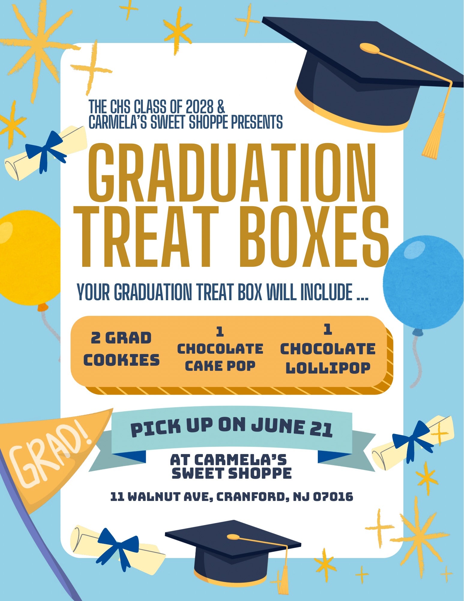 Graduation Treat Boxes