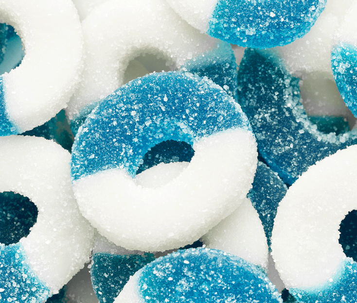 Blue Raspberry Rings (2oz)