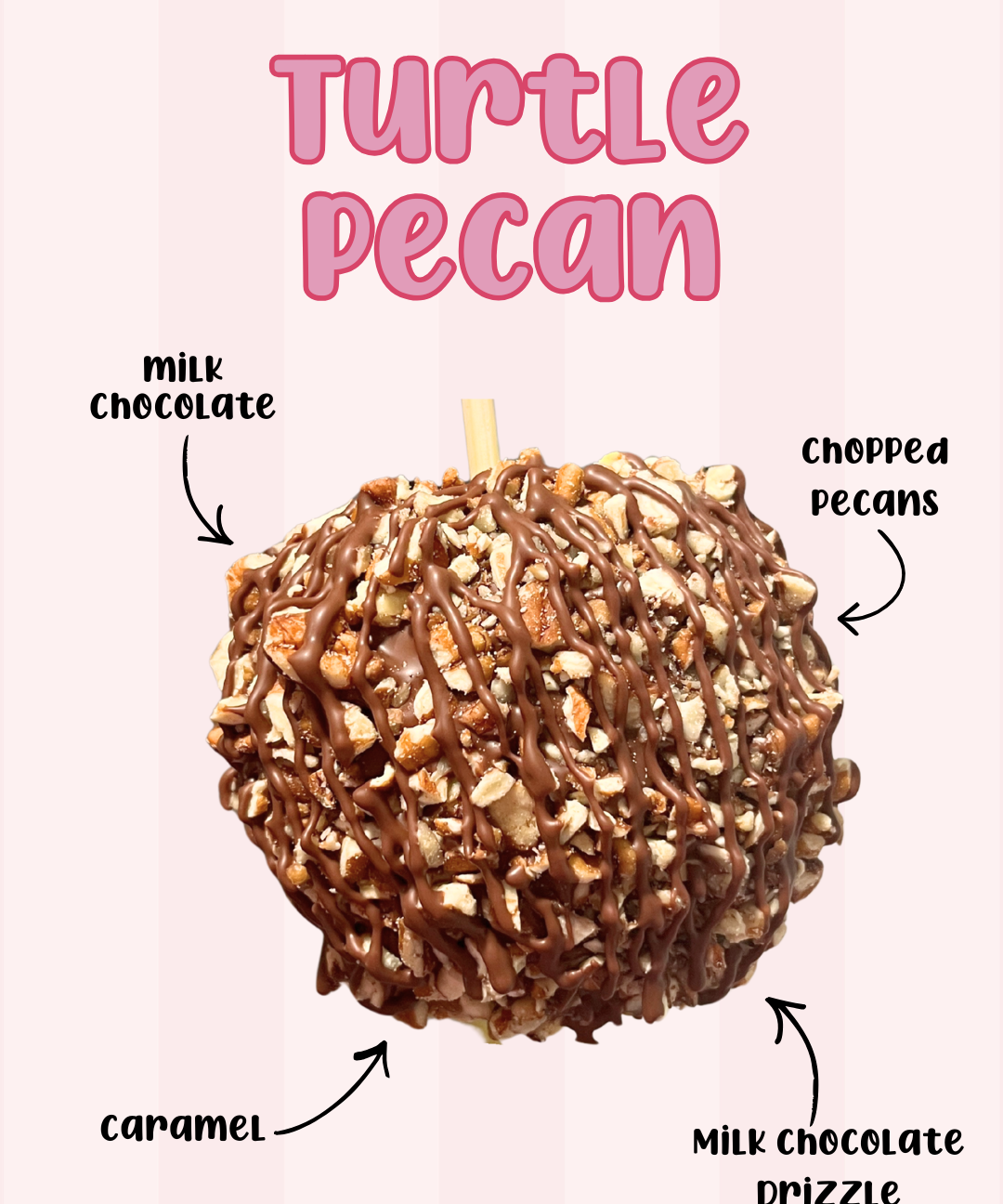 Turtle Pecan Caramel Apple