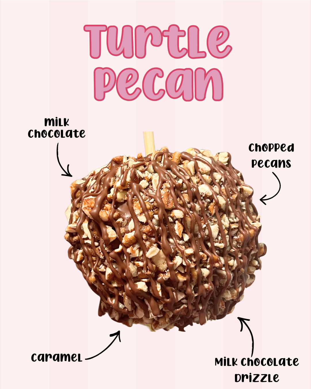 Turtle Pecan Caramel Apple